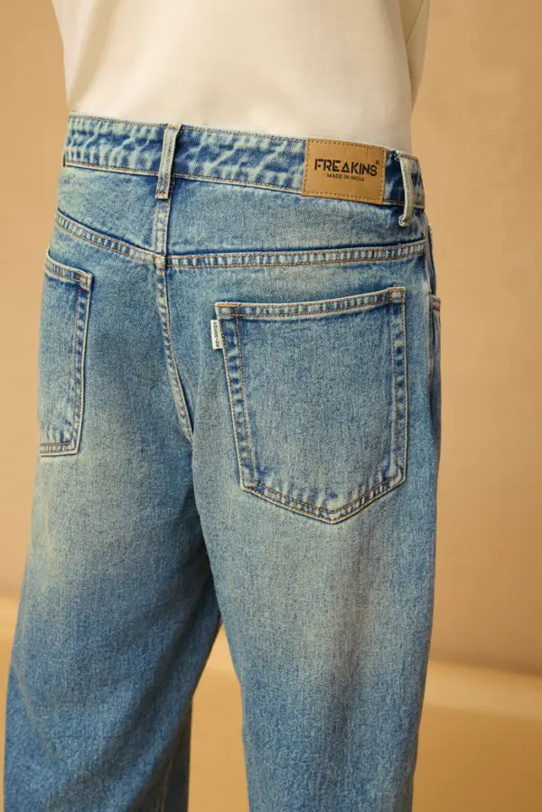 blue spruce men's baggy straight jeans