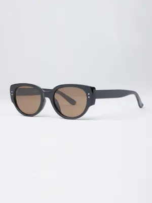 MochaMist Unisex Oval Sunglasses