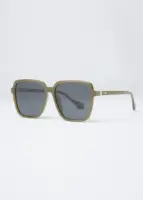 Olive Unisex Square Sunglasses