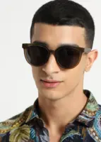 Fern Green Unisex Oval Sunglasses