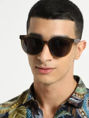 Fern Green Unisex Oval Sunglasses