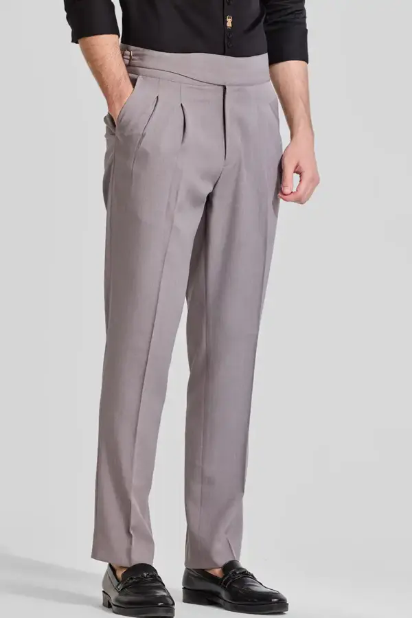 Light Grey Gurkha Trousers