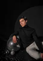 Black Turtle-Neck Sweater