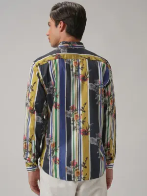 BlossomFullSleeveStripedPrintedShirt_6