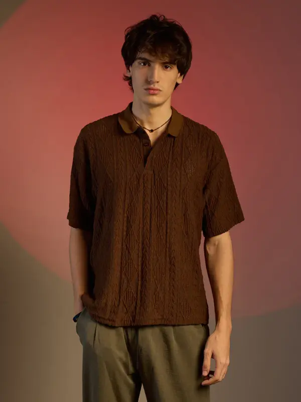 Argyle Oversized T-Shirt