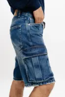 Indigo men's straight cargo shorts