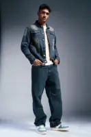 tidal depth men's denim trucker jacket