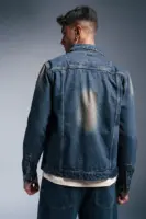 tidal depth men's denim trucker jacket