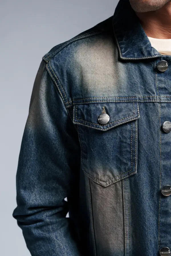 tidal depth men's denim trucker jacket