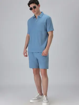 Light Blue Knitted Co-ord Set