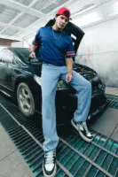 all day blue men's baggy jeans