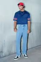 all day blue men's baggy jeans