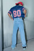 all day blue men's baggy jeans