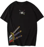 Zoro Katana Embroidered T-Shirt