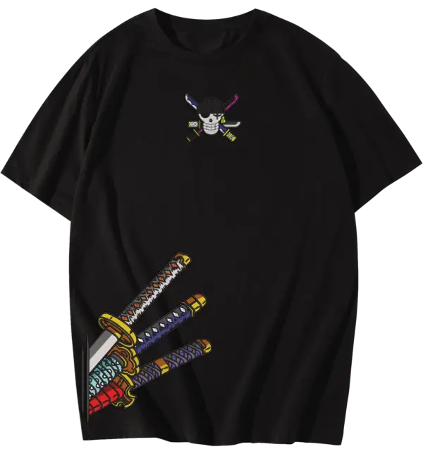 Zoro Katana Embroidered T-Shirt